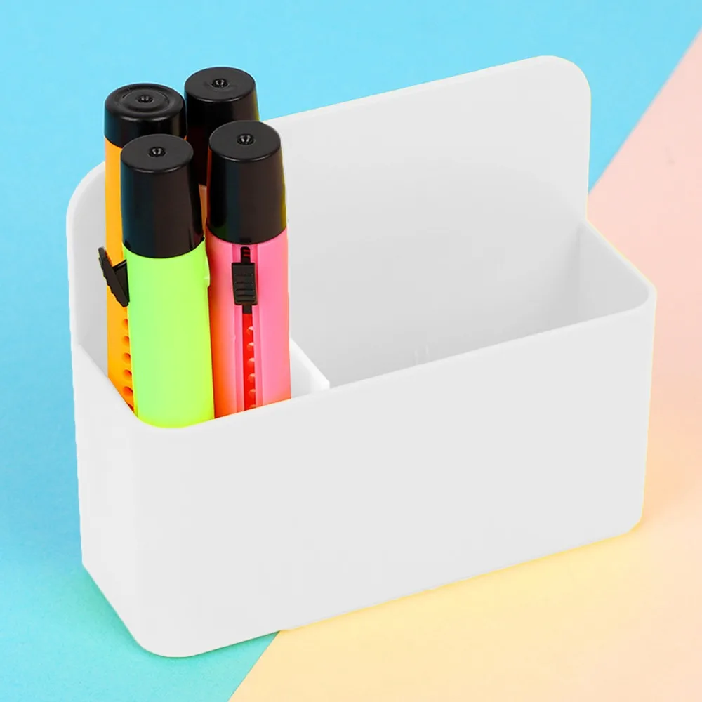Магнитные маркеры для доски подставка для ручек и карандашей органайзер, контейнер для хранения для офиса, школы, дома, класса поставки белый