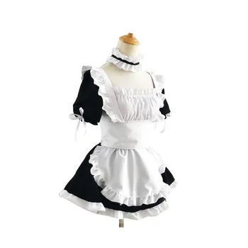 

DDLG Adult Onesie Black White Maid Outfit ABDL Bodysuit Adult Baby Romper Cosplay For Adult Baby Girl