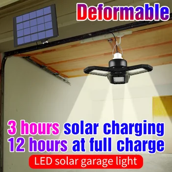 

LED Solar Light Outdoor Waterproof Lamp Control Sensor Emergency Lights Bulb 60W 80W Garage Lamp LED Courtyard Garden Bombilla