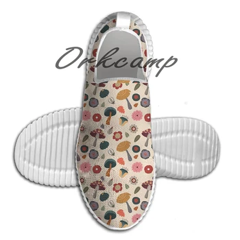 

Sport Running Shoes Woodland Floral Seamless Pattern Light Weight Walking Shoes Breathable Mesh Yoga Shoes