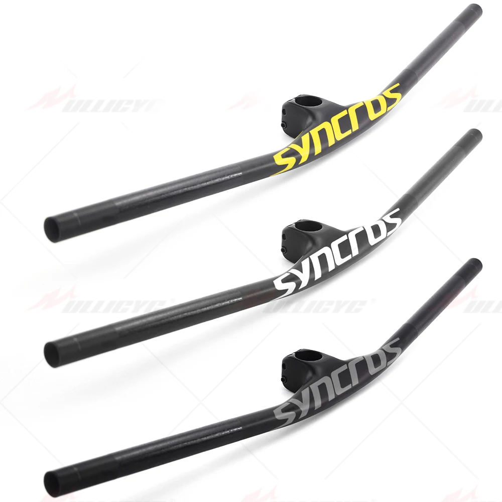 シンクロスマウンテンバイクハンドルバー,カーボンファイバー,一体型