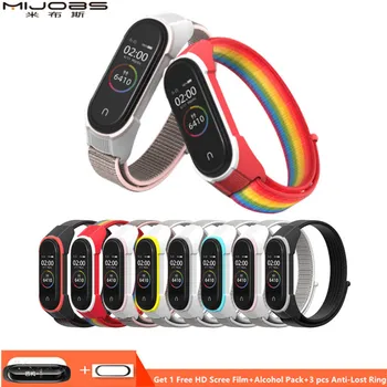 

Mijobs Mi Band 5 Strap for Xiaomi MiBand 3 Bracelet Silicone Wrist Strap MiBand 4 Correa Wristbands Pulseira Miband5 Accessories