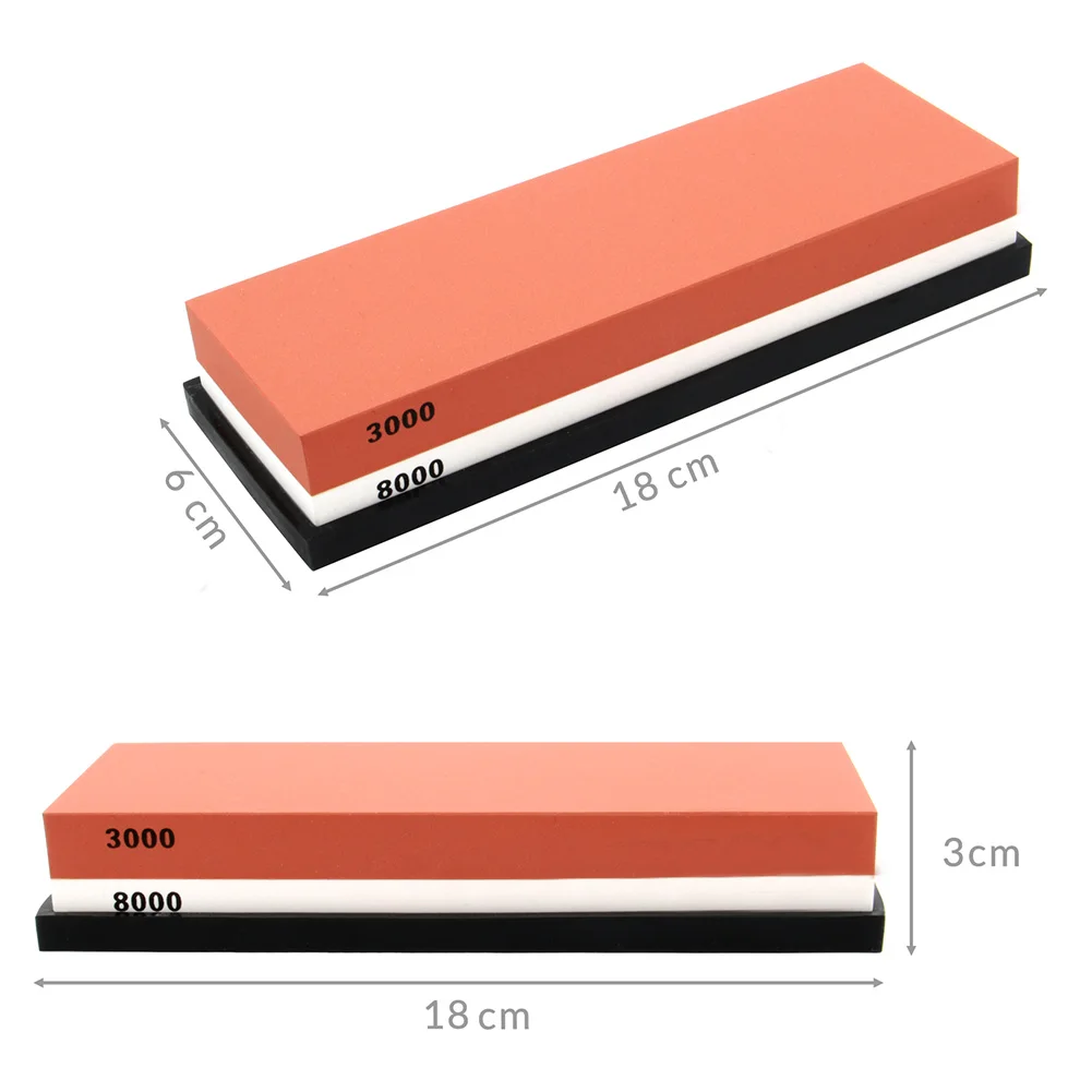Нескользящий точильный камень хонинговальный кухонный инструмент шлифовальный корунд двухсторонний прочный 3000 8000 зернистость домашняя комбинация