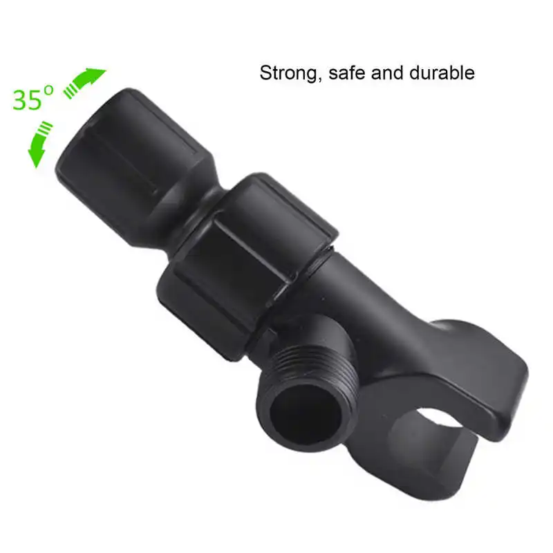 цена Universal Black Shower Arm Holder for Handheld Showerhead Adjustable Shower Arm Mount Bracket