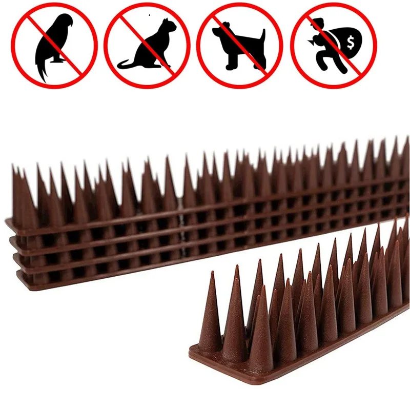 

12 pcs/box Hot selling Plastic Bird Pigeon Spikes Anti Bird Anti Pigeon crow rabbit bat Anti-theft Plastic bird repellent Tool