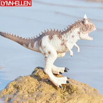 

2 Pcs Simulation Prehistoric Animal Model Ferocious Carnotaurus Movable Jaw Action Figure Decoration Figurine Children Toys Gift
