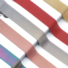 Миланская петля для Apple Watch ремешок 44 мм 40 мм iWatch ремешок 42 мм 38 мм браслет для часов из нержавеющей стали Apple watch 5 4 3 2