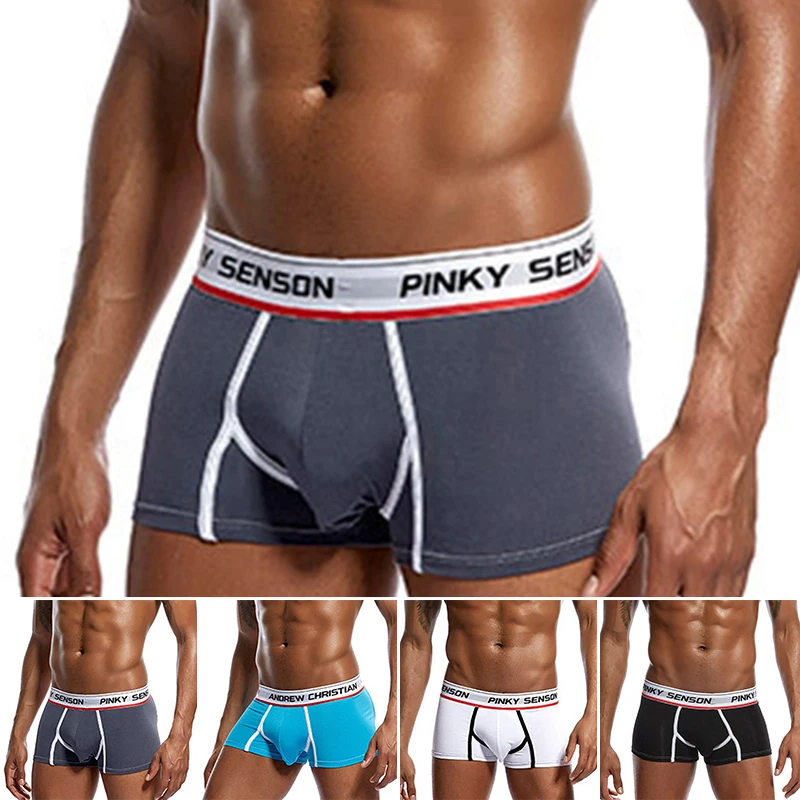 Мужские шорты-боксеры нижнее белье спортивные трусы, шорты, трусы с отдельной секцией для пениса Мужские Шорты для купания