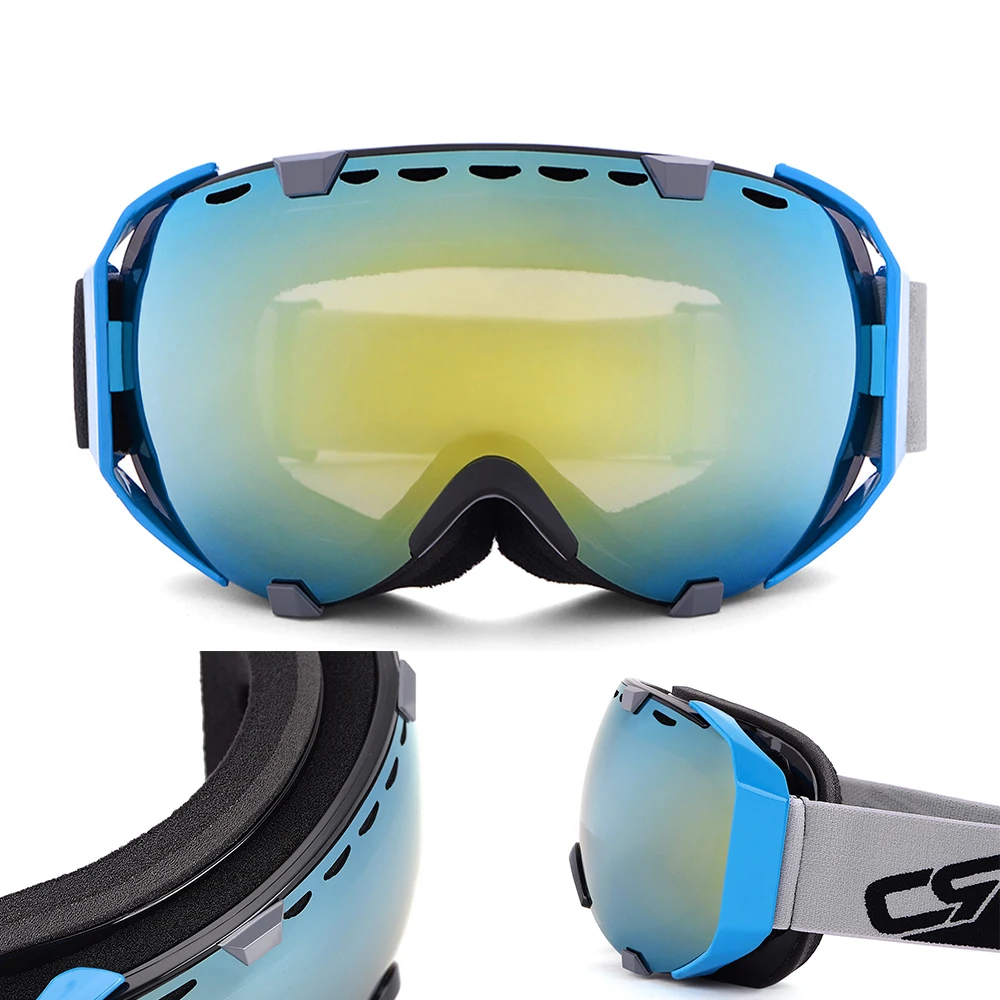 BJMOTO двойные линзы, противотуманные лыжные очки, маска для мужчин и женщин, очки для сноуборда, очки для снегохода, UV400, лыжные очки - Цвет: Model 6