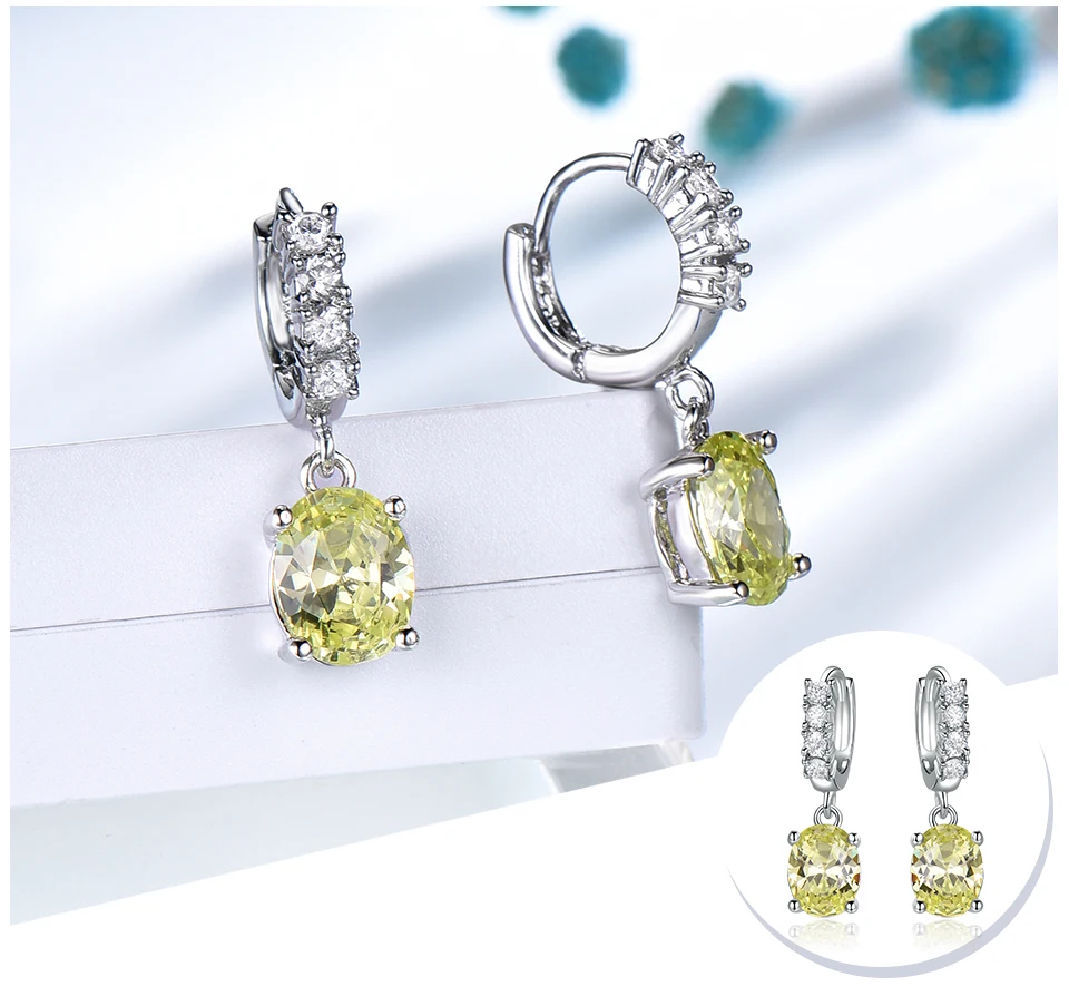 UMCHO Apple Green 925 sterling silver earring for women EUJ093Z-1 -pc (4)