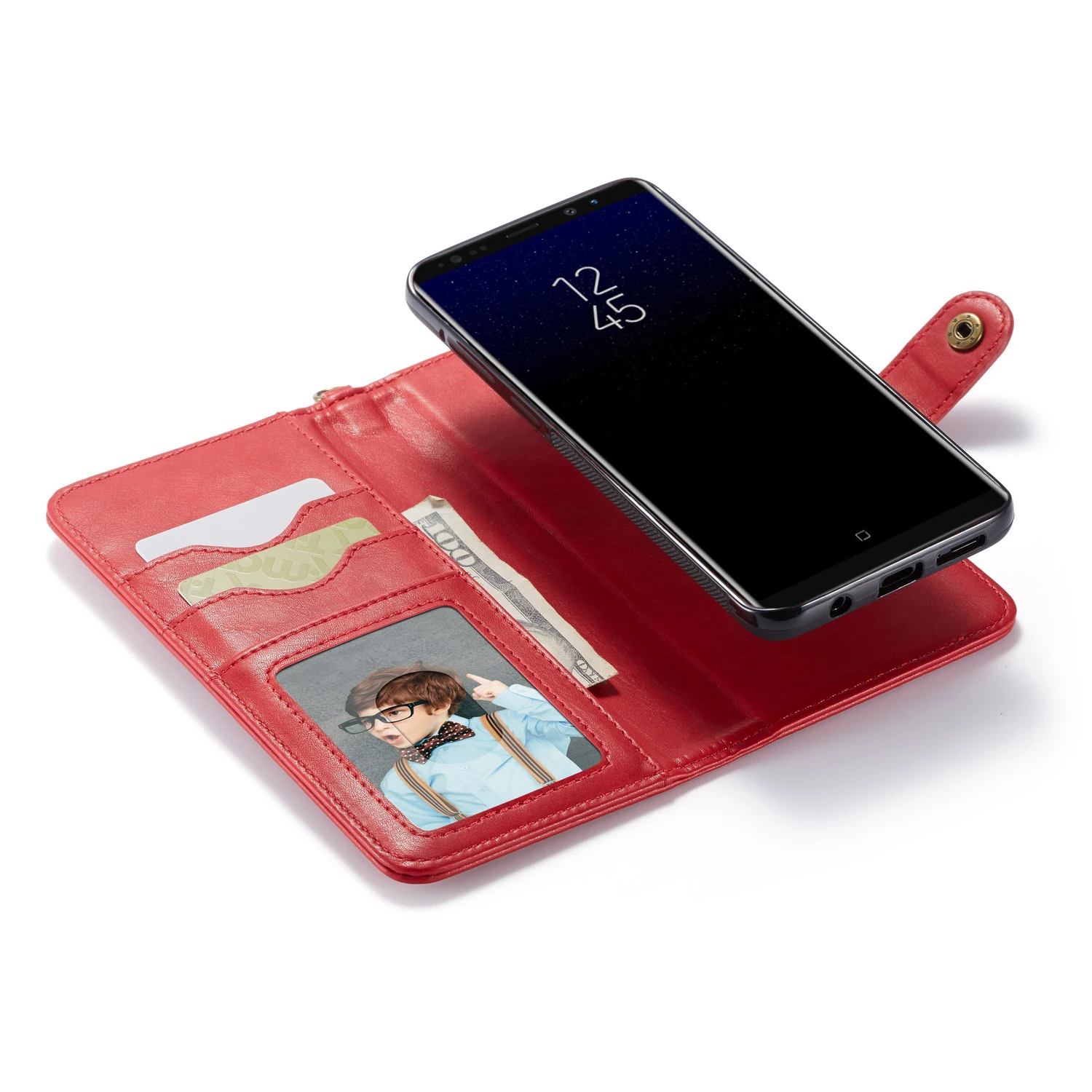 Кожаный чехол-книжка в стиле ретро для samsung Galaxy S5, S6, S7edge, S8, S9 Plus, Note 9, Магнитный чехол с отделениями для карт и ремешком