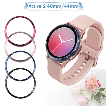 

Metal Bezel Ring Case For Samsung Galaxy Watch active 2 40 44mm Bezel Styling Frame Cover Anti Scratch Protection For active2 40
