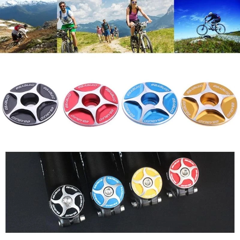 Bike Headset Top Cap Cover Aluminum Threadless Bicycle Headset Caps 28