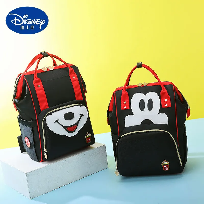 

Сумка для подгузников Disney с Микки Маусом рюкзак для подгузников большой емкости практичный дорожный рюкзак для кормления уличный изоляционный рюкзак