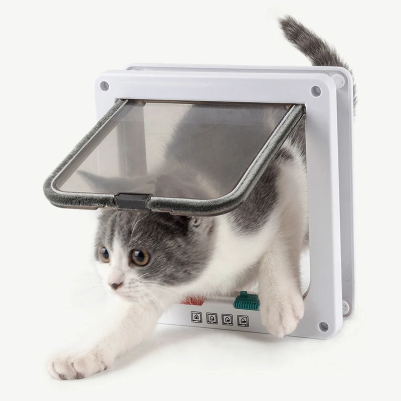 Cat Door For Dog Gatera Flap Locking Security Lock Flap Gate Door For