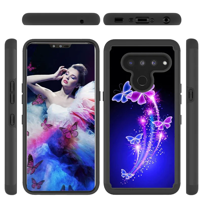 Для LG V450PM V50 ThinQ 5G US(LG Alpha) V500N V50 ThinQ 5G чехол для LG V500XM V 50 ThinQ чехол для телефона 2 в 1 текстурированная оболочка