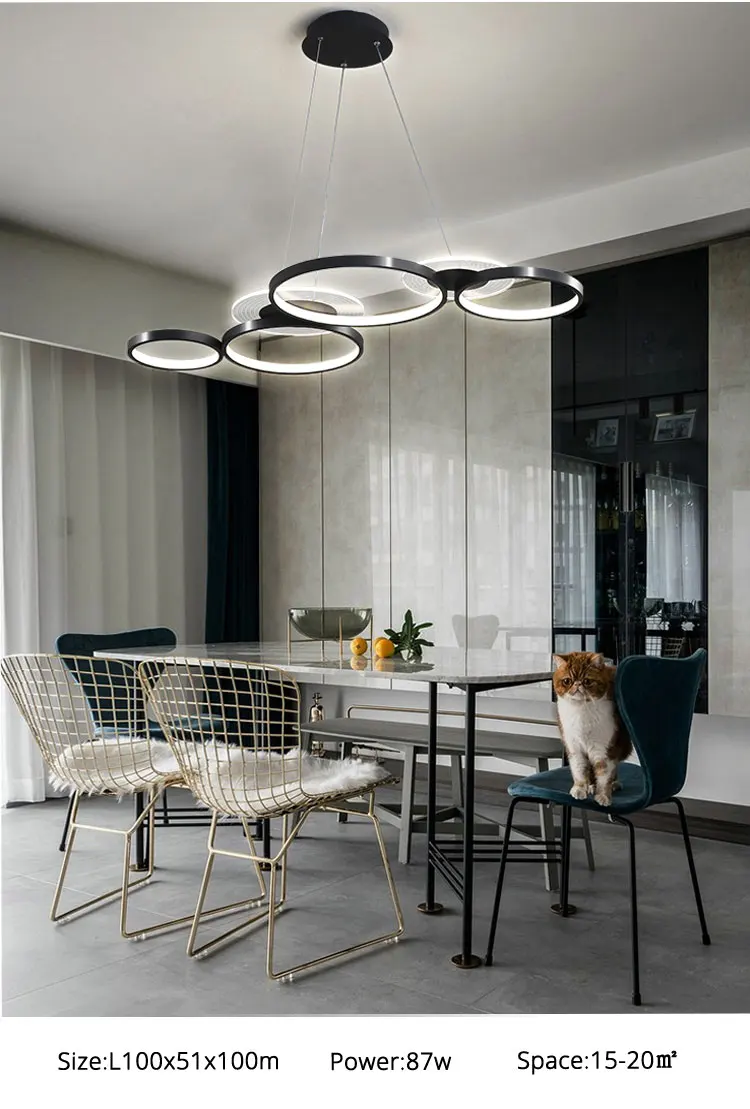 large chandeliers Nordic Personality Creative Home Dining Table Lamp LED Light Luxury Dining Room Lamp Oval Dining Room Lamp Chandelier Modern chandelier for living room