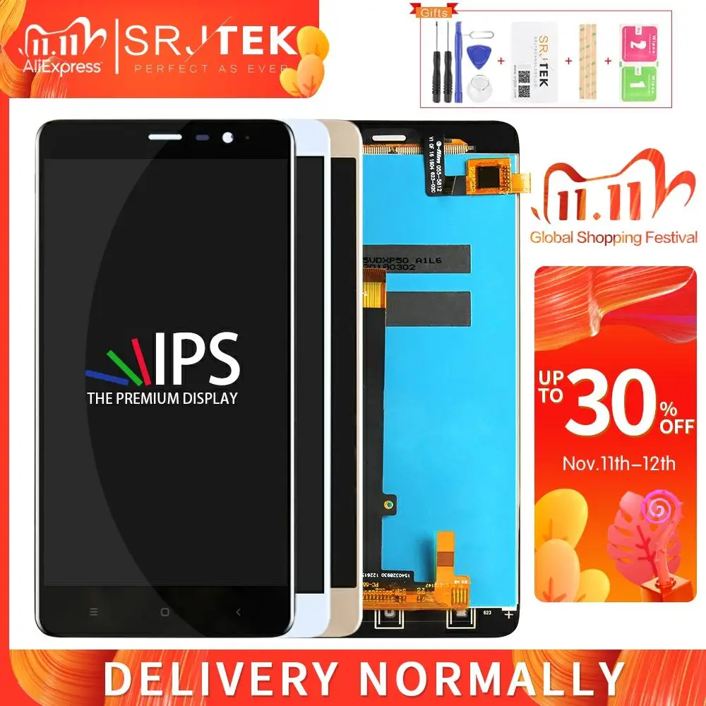 Сенсорный ЖК-экран Srjtek для Xiaomi Redmi Note 3 Pro Prime дигитайзер полная сборка 5 дюйма