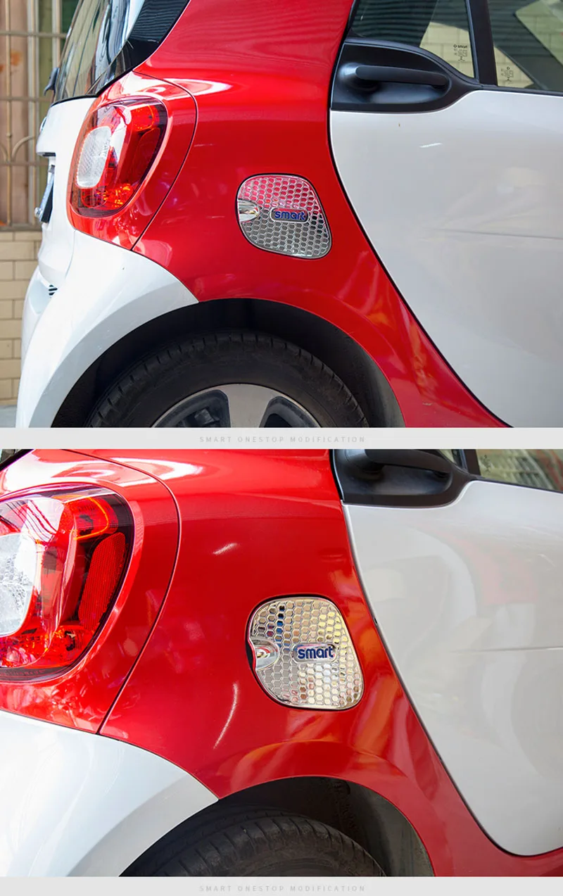 Для- Mercedes Smart 453 fortwo крышка топливного бака Защитная крышка наклейка внешняя отделка украшения автомобильные аксессуары