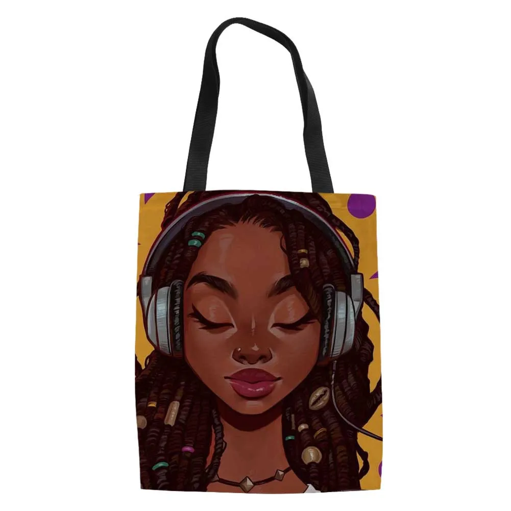 FORUDESIGNS/большие вместительные сумки на плечо для черных женщин, дизайнерские сумки для покупок в африканском стиле для девочек, Женская Складная сумка для покупок - Цвет: YQ3562Z22
