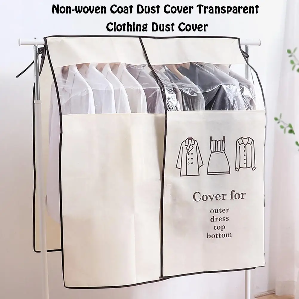 Home Practical Translucent Dust-proof Cloth Cover Garment Bag Storage Protector 