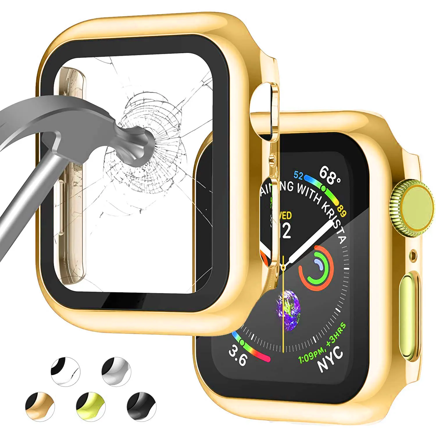 Glass + Cover for Apple Watch Case 45mm 41mm 44mm 40mm 42mm 38mm Screen Protector Accessories for iWatch Series7 6 5 4 3 se Glass + Cover for Apple Watch Case 45mm 41mm 44mm 40mm 42mm 38mm Screen Protector Accessories for iWatch Series7 6 5 4 3 se