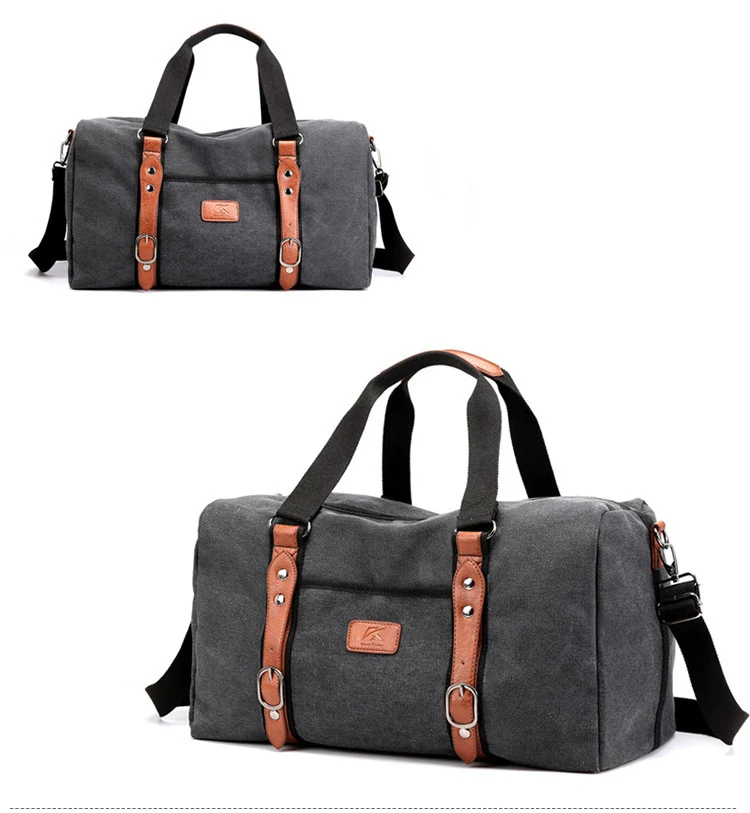 Sport Gym Bag For Fitness Men's Shoulder Bag Big Ladies Gym Yoga Bag Retro Canvas Travelbag Women Luxury Handbag Pu Belt Luggage