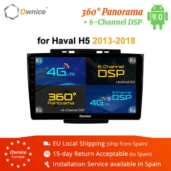 

Ownice K3 K5 K6 Android 8.1 Car DVD Player GPS For Great wall Haval Hover H5 H3 2013 - 2018 Audio Car Radio 360 Panorama DSP 4G