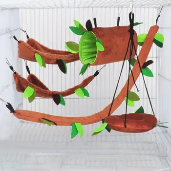 

Hamster Accessories клетка для хомяка Hamster Cage Hammock Small Pet Toy Small Pet Stump Tunnel Chinchilla Squirrel Toy House