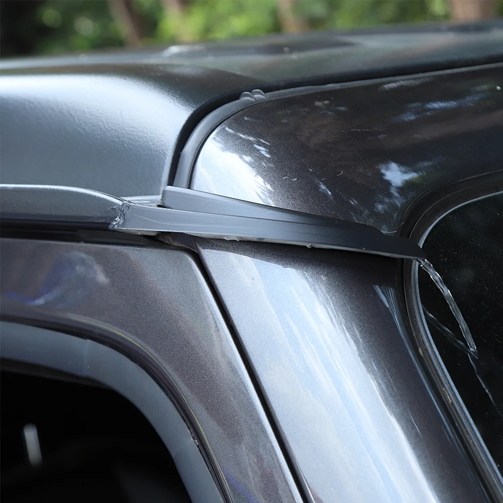 Roof rainwater Shield diversion Slot Extend For Jeep Wrangler JL JLU JT 2018-20