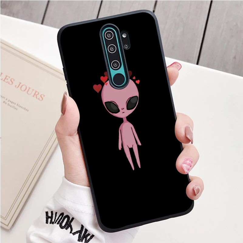 xiaomi leather case card Tính Thẩm Mỹ Ngoài Hành Tinh Không Gian Silicone Ốp Lưng Điện Thoại Redmi Note 9 8 7 Pro S 8T 7A Bao best flip cover for xiaomi