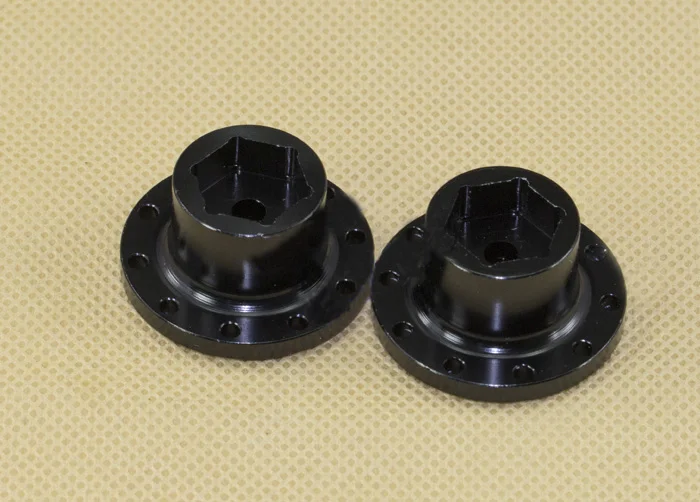 

2Pcs Power Metal Hub Drive Adapter Metal Front Wheel Drive Hub Spare Parts for 1/14 Tamiya Tractor