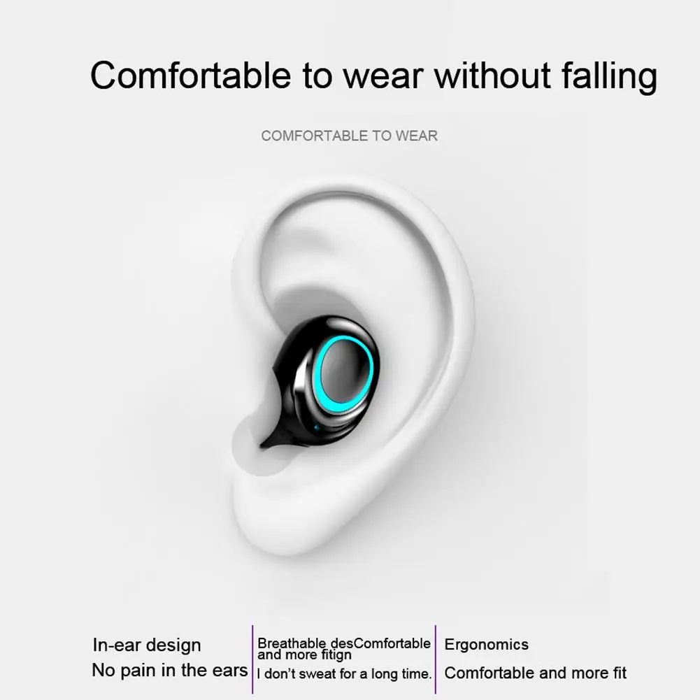 S11-TWS Bluetooth гарнитура 5,0 беспроводные двойные наушники-вкладыши с цифровым дисплеем спортивные водонепроницаемые наушники IPX7 аккумулятор 3500 мАч# 5YL