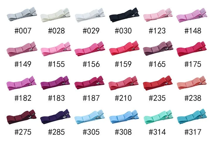 Новинка 66 цветов 120 шт./лот " Grosgrain Бутик ленты банты с клипсами для девочек заколки для волос аксессуары для волос
