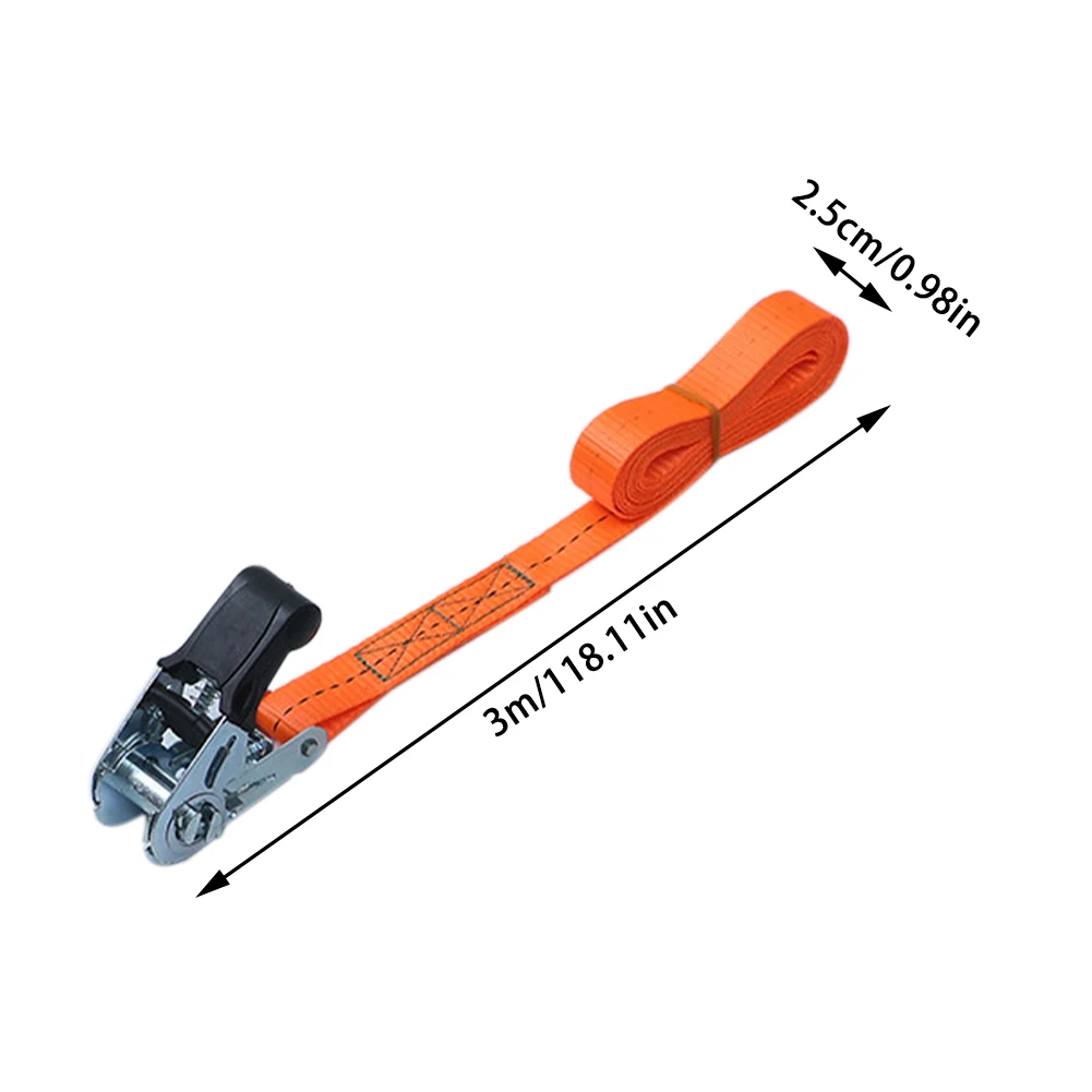 Endless Securing Wear Resistant Polyester Webbing Portable Ratchet Strap Heavy Duty Trailer Loads Cargo Tie Down No Hook Durable