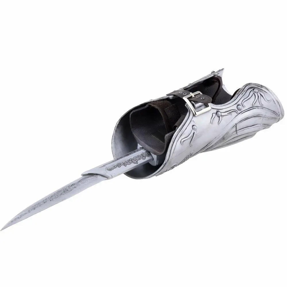 Hidden Blade Brotherhood Ezio Auditore Gauntlet Replica Sleeves swords Can the ejection Cosplay Christmas Gift Toys
