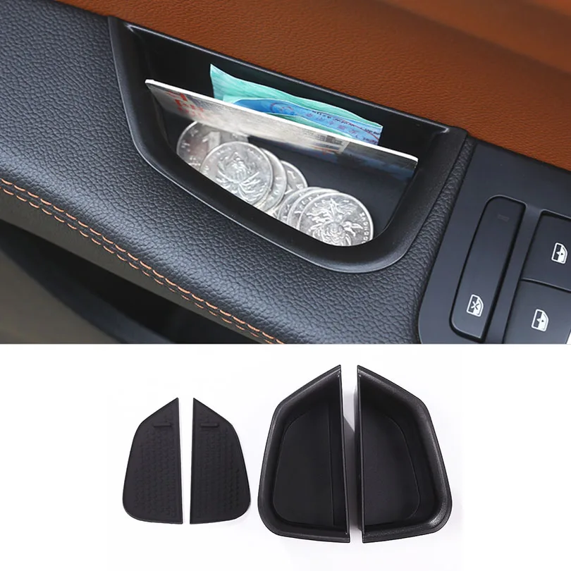 

2pcs/set Car Styling Front Door Handle Armrest Container Tray Storage Box For Alfa Romeo Giulia 2017 2018
