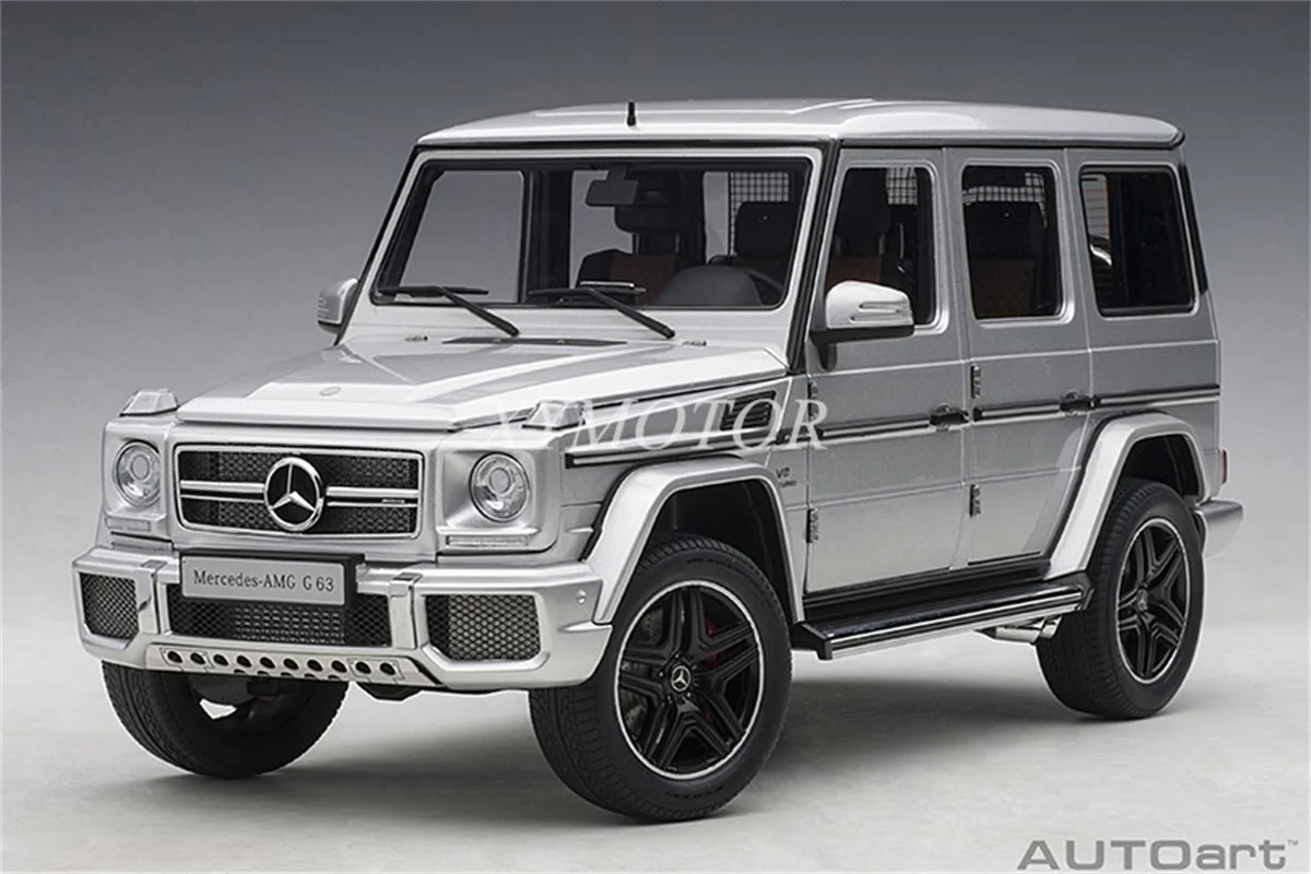 

Модель автомобиля AUTOart 1/18, для Benz AMG G63, 2017, литые, серебристые, для девочек