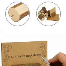 

Wood 1 Set Useful Photo Postcard Display Stand Well Crafted Sign Holder Compact for Office