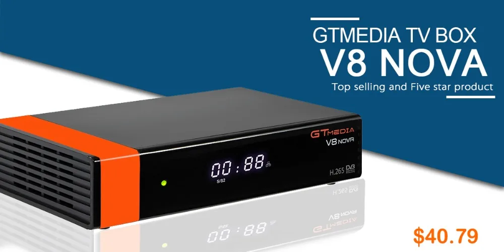 GTMedia V7 plus Satellite Receiver DVB-S2 DVB-T2 H.265 Built-in WiFi with 1 Year Spain Europe Cccam upgrade v7 hd v7s hd TV Box