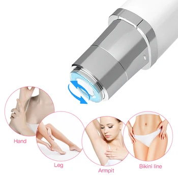 

Portable Mini Women Epilator USB Rechargable Electric Painless Hair Removal Body Depilator Lipstick-shape Neck Leg Shaving Tool