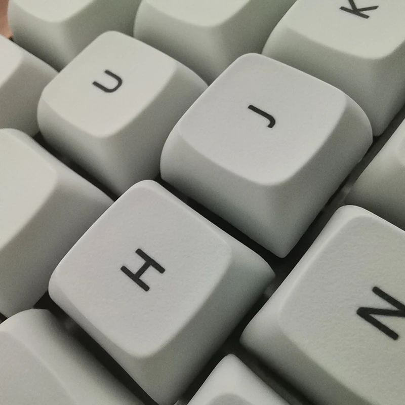 ANSI 87 keys Dye sub Xda keycaps Gray Orange Mixed color thick BPT Keycap for MX 5