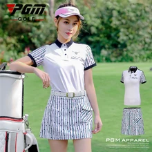 PGM одежда женская футболка с коротким рукавом футболка для гольфа сухая спортивная одежда теннисная юбка Женский комплект одежды спортивные костюмы для гольфа/тенниса