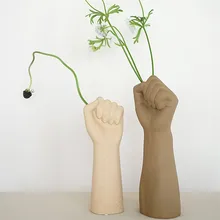 Скандинавское искусство сушеные цветы ручное моделирование керамическая ваза кулак ваза керамический цветочный горшок для дома гостиной современная декоративная R3984