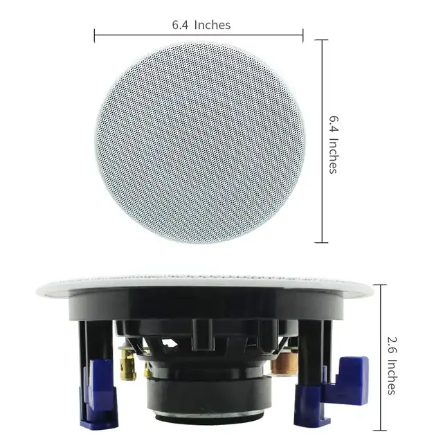 Us 56 61 33 Off Herdio 4 Inches Bluetooth Ceiling Speakers Kit Bathroom Wireless Bluetooth Amplifier Water Resistant Ceiling Speakers 2 Way In