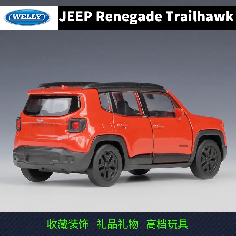 WELLY 1:36 JEEP Renegade Trailhawk сплав вытяните назад игрушки модель автомобиля