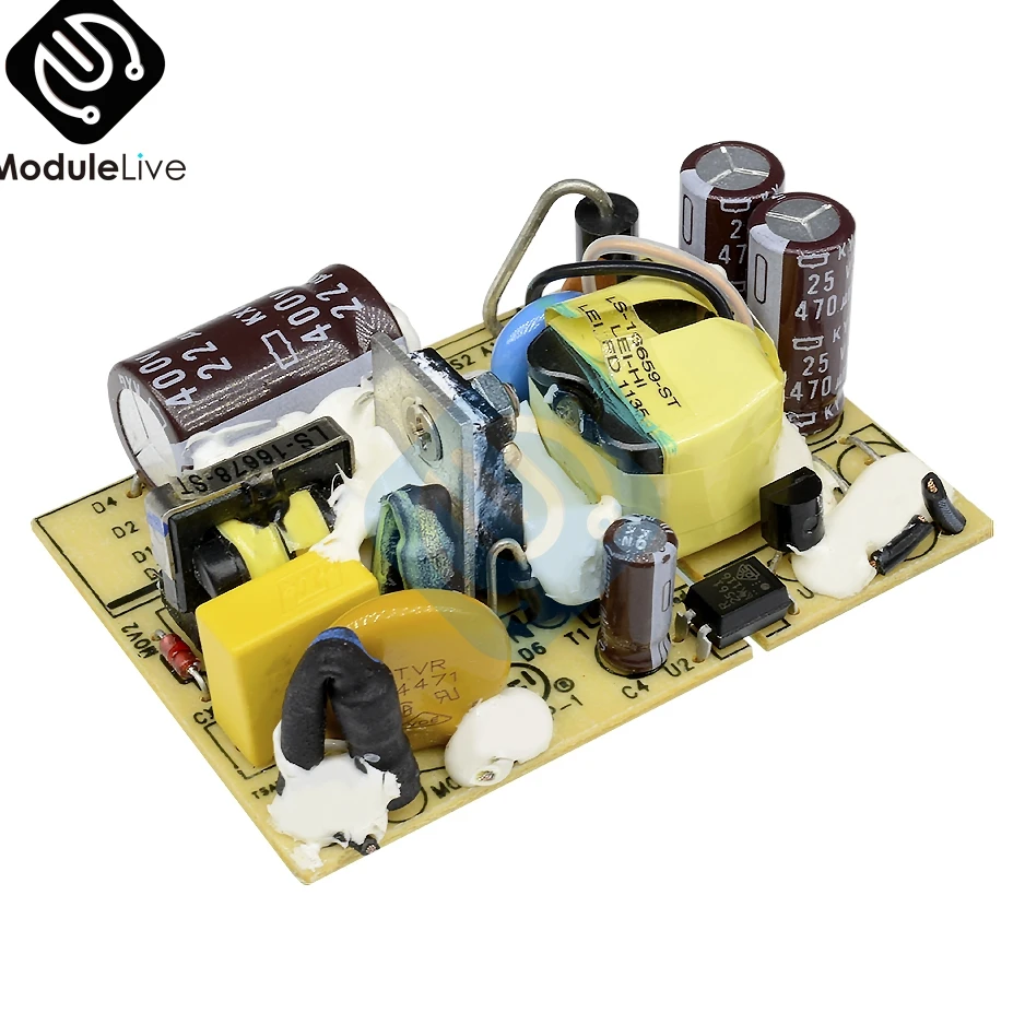 12V 2A AC-DC 12 в 1 А 2 А Импульсный модуль питания регулятор напряжения постоянного тока, переключатель, схема, голая плата, монитор, светодиодный индикатор, 110 В 220 В, инструменты - Цвет: 12V 2A