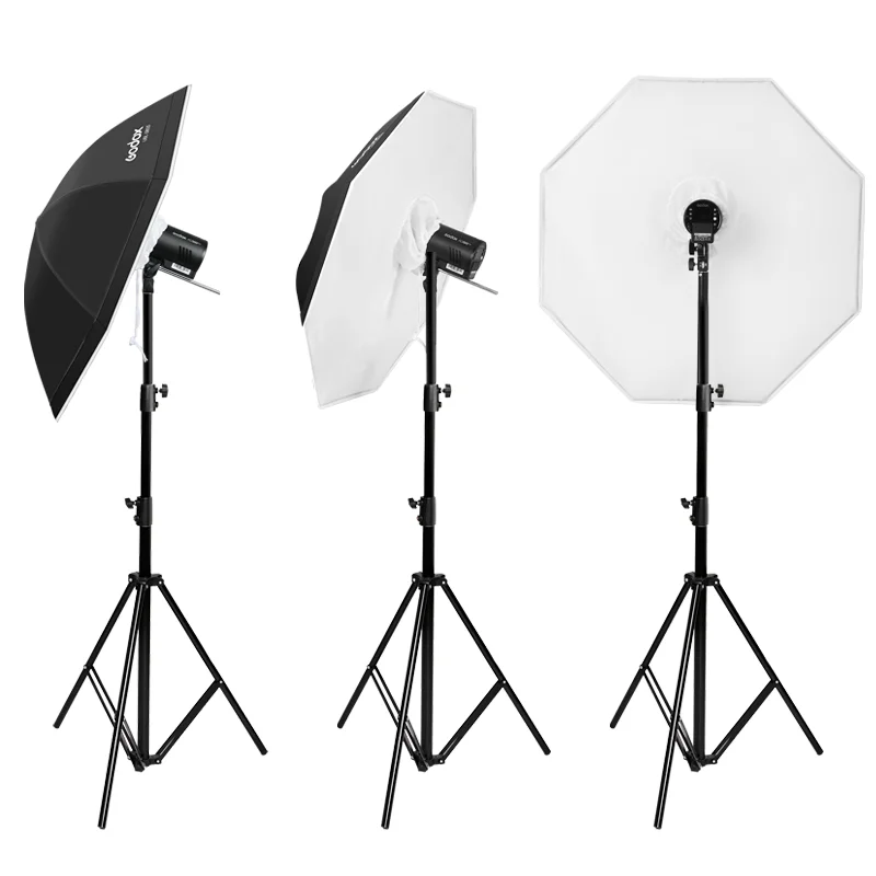 Godox 85cm Black White Reflective Umbrella Studio Lighting Light Umbrella Softbpx with Large Diffuser Cover dizfraz halowe