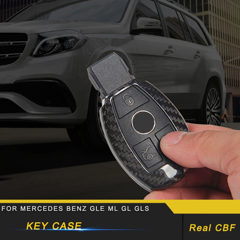 Для Mercedes Benz GLE ML GL GLS чехол для ключа автомобиля защитная крышка из углеродного волокна высокое качество