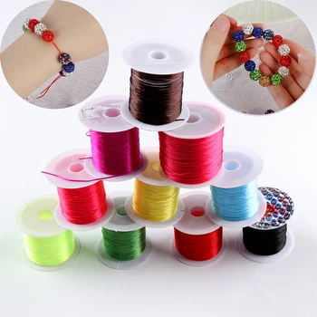 

NEW DIY Jewelry 10m/60m 1mm Strong Stretchy Elastic Crystal Thread Cord String Strap Necklace Rope Bead Making for Bracelet